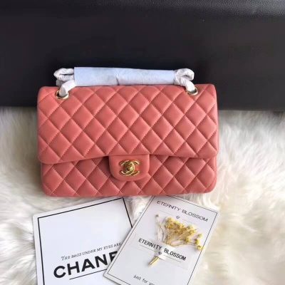 Wholesale Luxury Chanel 1112 Rose Quartz Medium Size 2.55 Lambskin Leather Flap Bag
