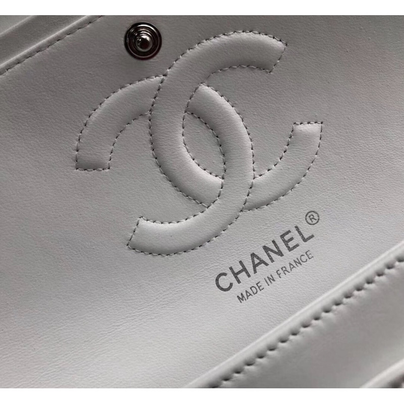 Wholesale Luxury Chanel 1112 White Medium Size 2.55 Lambskin Leather Flap Bag - Image 7