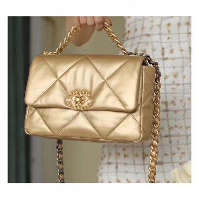 Alternative view of Wholesale Luxury Chanel 19 Flap Bag As1160 Gold