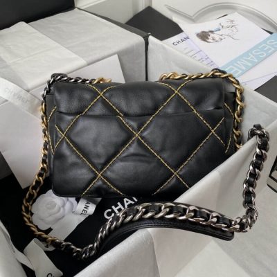 Alternative view of Wholesale Luxury Chanel 19 Flap Bag Black As1160 B03215