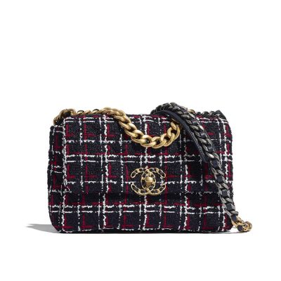 Wholesale Luxury Chanel 19 Flap Bag In Tweed As1160