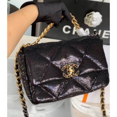 Wholesale Luxury Chanel 19 Flap Bag In TweedAmp;Sequins As1160