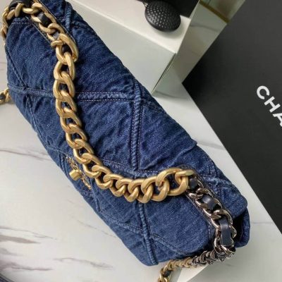 Alternative view of Wholesale Luxury Chanel 19 Large Flap Bag As1161 Denim