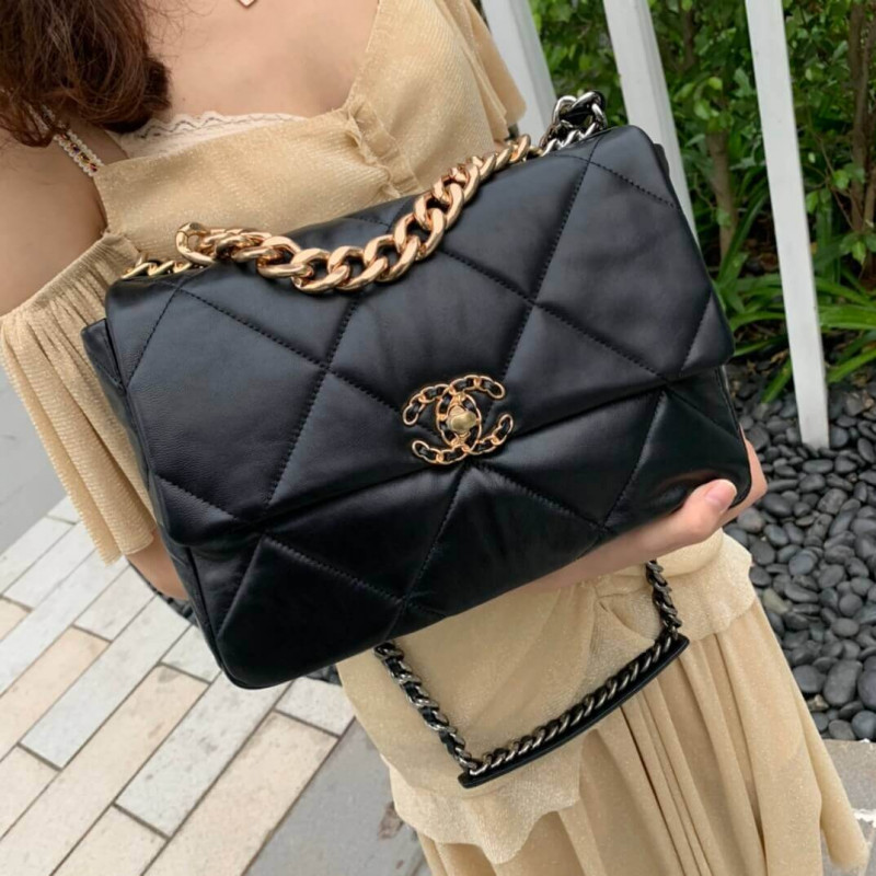 Wholesale Luxury Chanel 19 Large Lambskin Flap Bag As1161 - Image 2