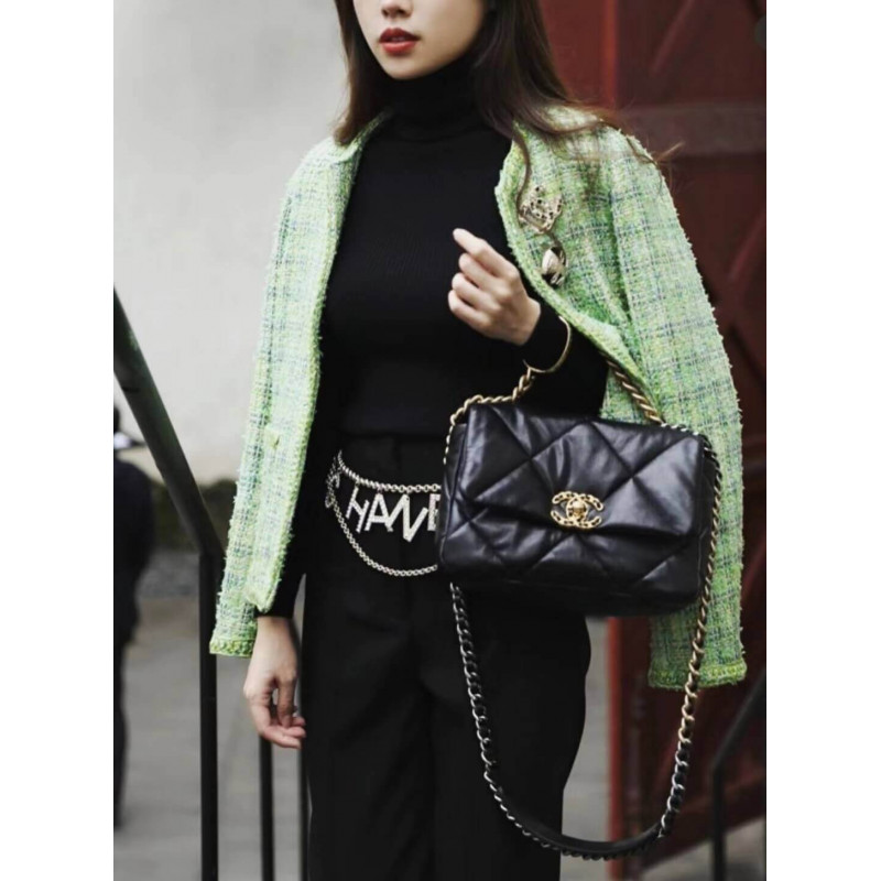 Wholesale Luxury Chanel 19 Large Lambskin Flap Bag As1161 - Image 3