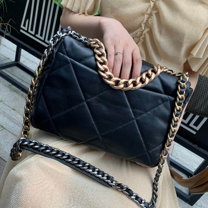 Wholesale Luxury Chanel 19 Large Lambskin Flap Bag As1161 - Image 7