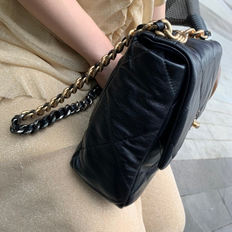 Wholesale Luxury Chanel 19 Large Lambskin Flap Bag As1161 - Image 8