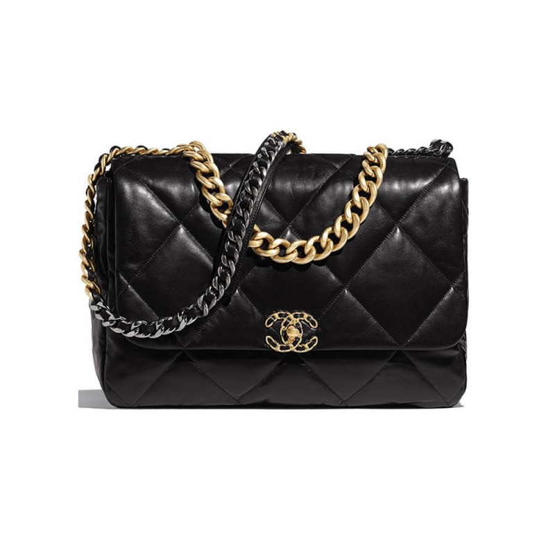 Wholesale Luxury Chanel 19 Large Lambskin Flap Bag As1161