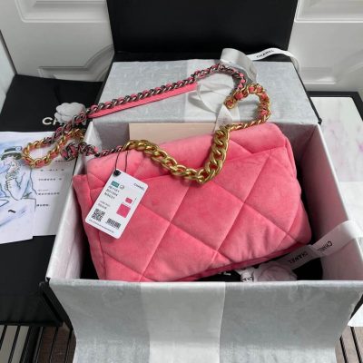 Alternative view of Wholesale Luxury Chanel 19 Large Velvet Flap Bag As1161