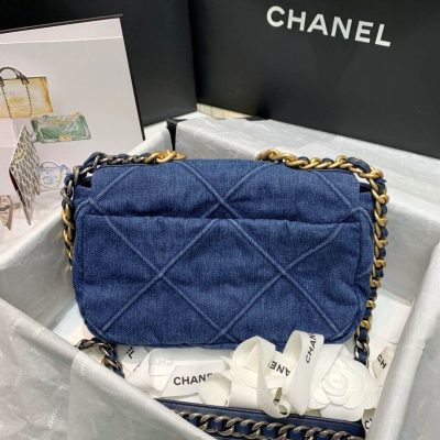 Alternative view of Wholesale Luxury Chanel 19 Small Flap Bag As1160 Denim