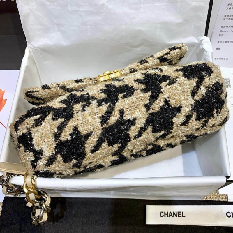 Wholesale Luxury Chanel 19 Tweed Maxi Flap Bag As1160 - Image 4