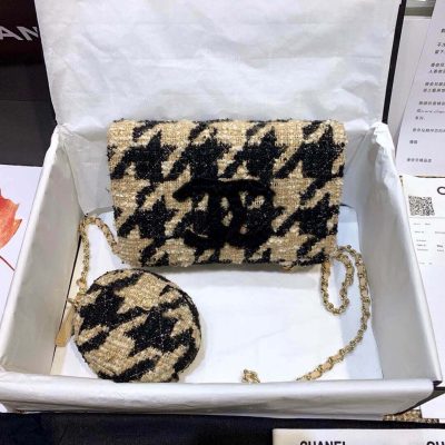 Wholesale Luxury Chanel 19 Tweed Woc With Coin Purse Ap0985