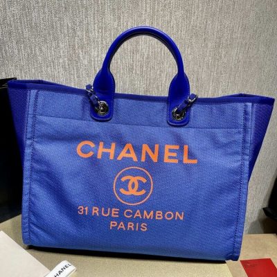 Alternative view of Wholesale Luxury Chanel 21S Deauville Blue Orange Large Shopping Bag A66941