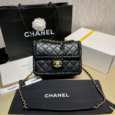 Wholesale Luxury Chanel Braided Calfskin Flap Bag As6075