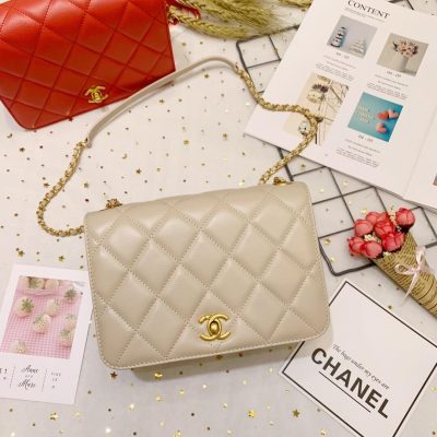 Wholesale Luxury Chanel Calf Leather Single Flap Bag As8869