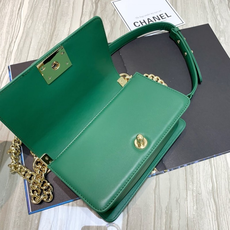 Wholesale Luxury Chanel Calfskin Small Boy Chanel Handbag A67085 - Image 8
