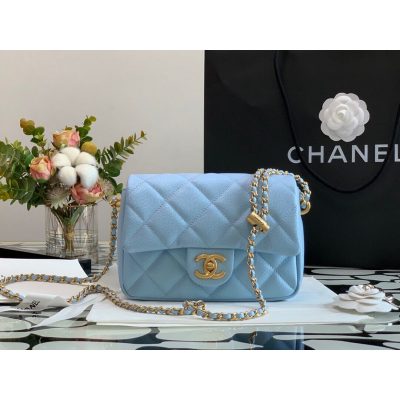 Alternative view of Wholesale Luxury Chanel Caviar Calfskin Pearl Crush Gold Ball Mini Flap Bag 99097