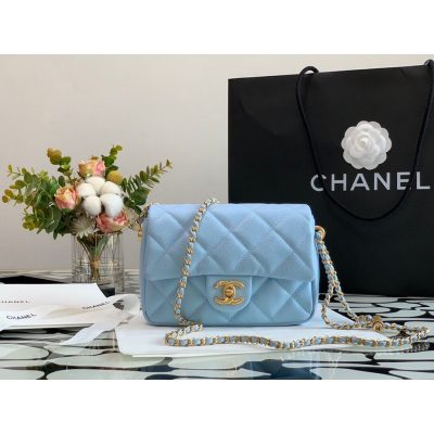 Wholesale Luxury Chanel Caviar Calfskin Pearl Crush Gold Ball Mini Flap Bag 99097