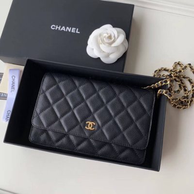 Alternative view of Wholesale Luxury Chanel Caviar Quilted Wallet On Chain Woc A33814