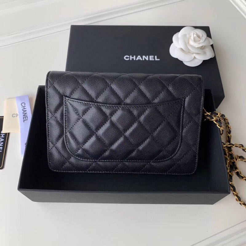 Wholesale Luxury Chanel Caviar Quilted Wallet On Chain Woc A33814 - Image 3