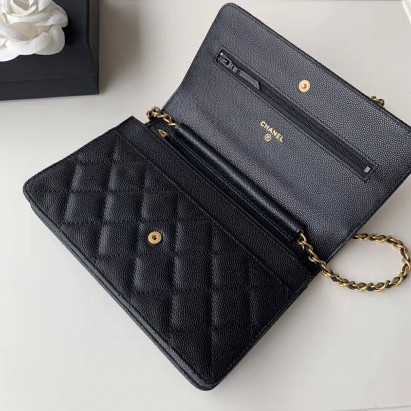 Wholesale Luxury Chanel Caviar Quilted Wallet On Chain Woc A33814 - Image 6