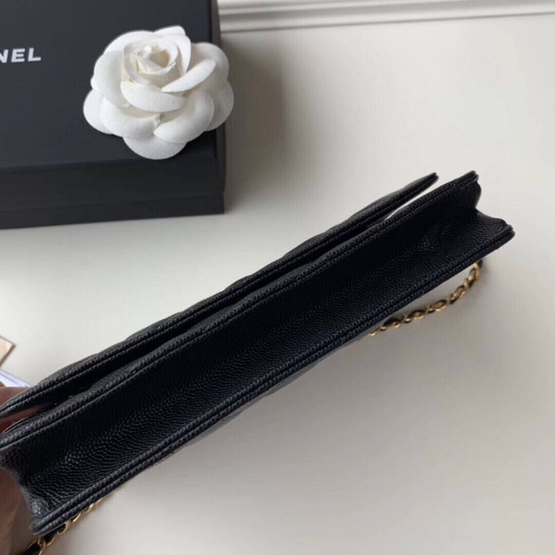 Wholesale Luxury Chanel Caviar Quilted Wallet On Chain Woc A33814 - Image 7