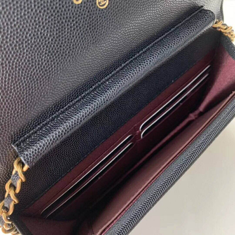 Wholesale Luxury Chanel Caviar Quilted Wallet On Chain Woc A33814 - Image 8