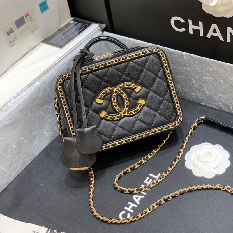 Wholesale Luxury Chanel Chain Around Cc Filigree Small Vanity Bag As1785 - Image 3