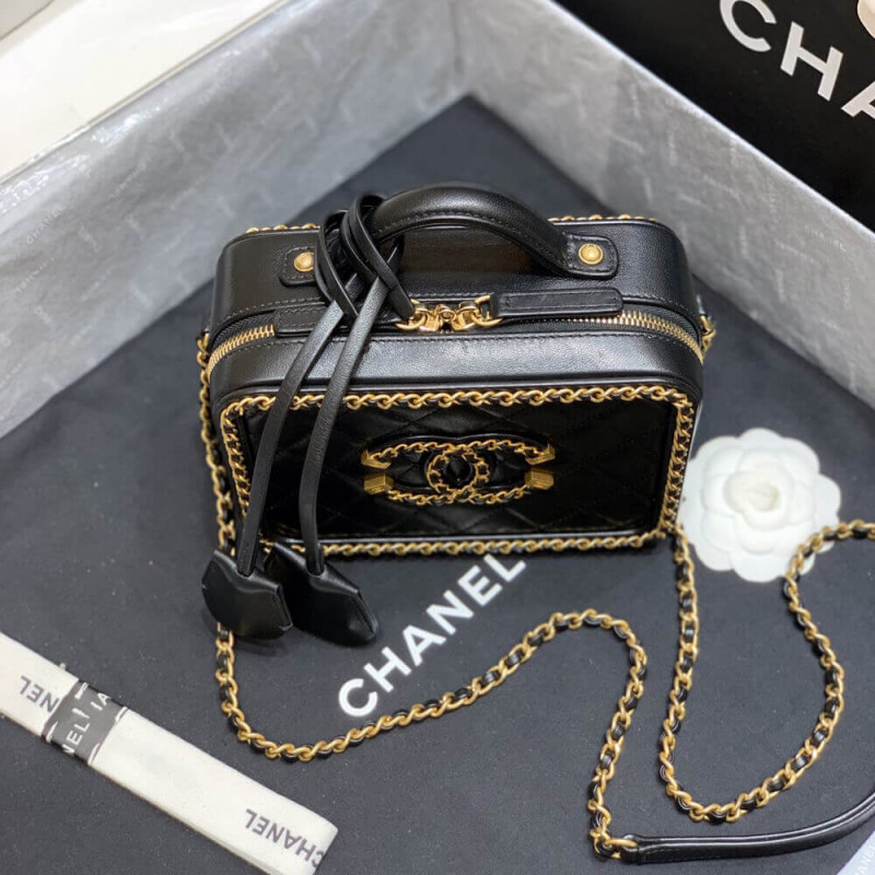 Wholesale Luxury Chanel Chain Around Cc Filigree Small Vanity Bag As1785 - Image 6