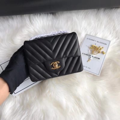 Alternative view of Wholesale Luxury Chanel Chevron Lambskin 17Cm Classic Flap Bag 1115