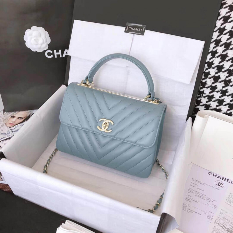 Wholesale Luxury Chanel Chevron Quilted Small Trendy Cc 25453 - Image 11