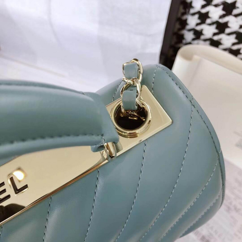 Wholesale Luxury Chanel Chevron Quilted Small Trendy Cc 25453 - Image 12