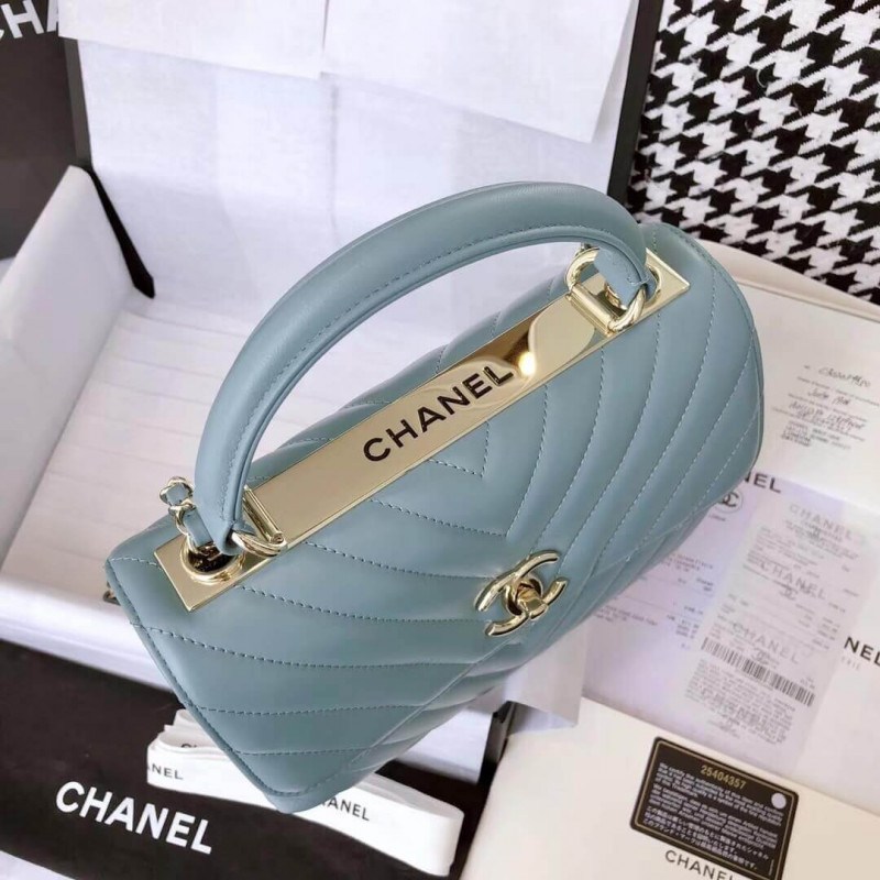 Wholesale Luxury Chanel Chevron Quilted Small Trendy Cc 25453 - Image 3