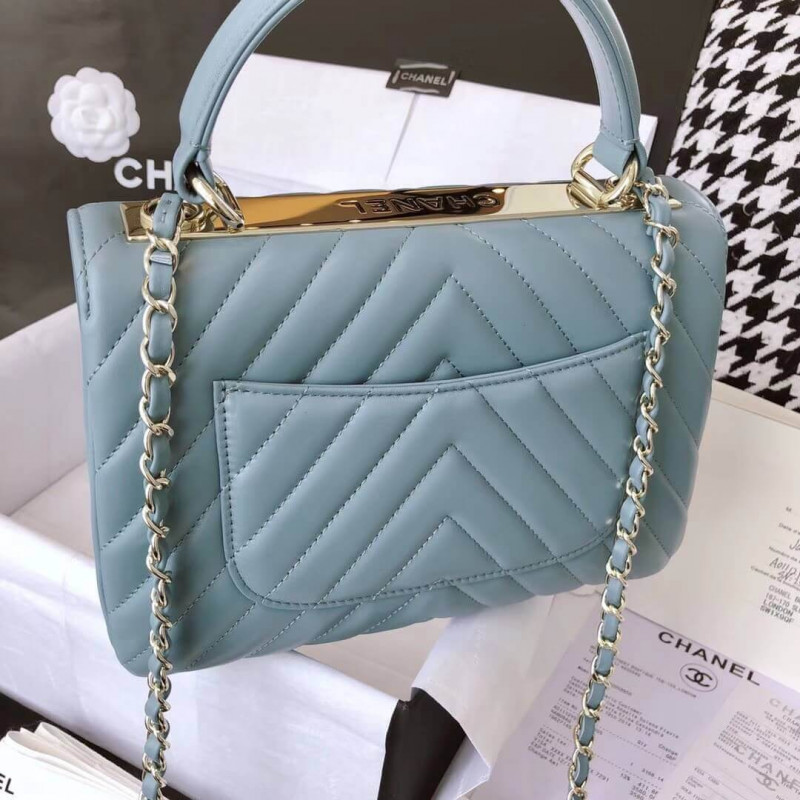 Wholesale Luxury Chanel Chevron Quilted Small Trendy Cc 25453 - Image 7