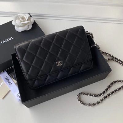 Alternative view of Wholesale Luxury Chanel Classic Lambskin Wallet On Chain Woc Ap0250
