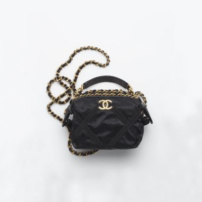 Wholesale Luxury Chanel Clutch With Chain In Nylon Grosgrain Ap2669 Black