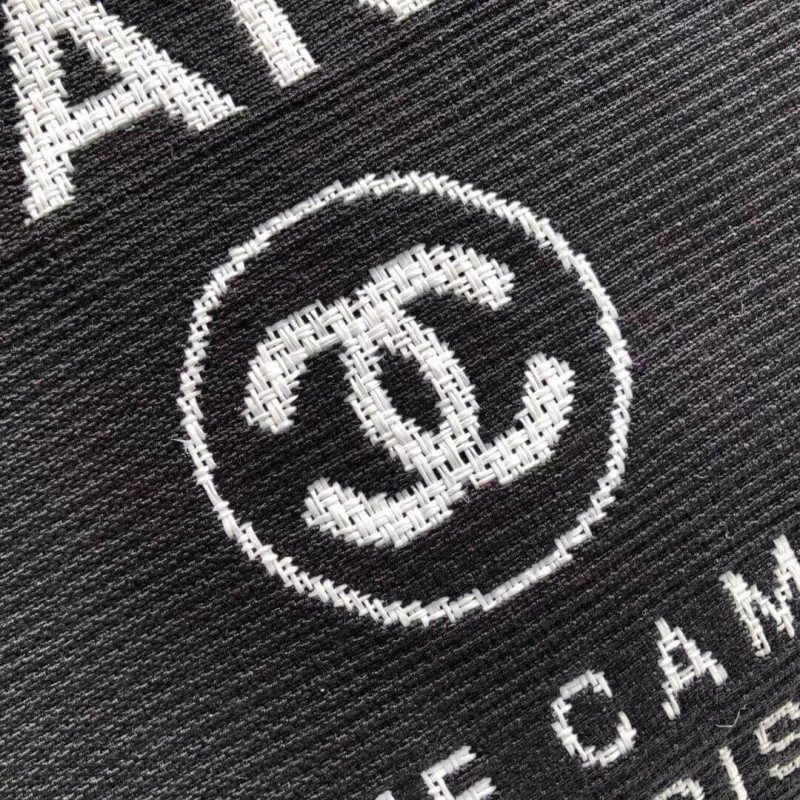 Wholesale Luxury Chanel Deauville Tote 38Cm Canvas Bag A66941 Black/White - Image 7