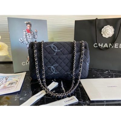 Alternative view of Wholesale Luxury Chanel Denim Classic Flap Jumbo Large Bag As2072
