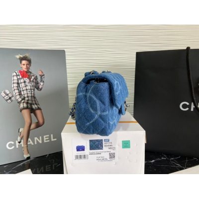 Alternative view of Wholesale Luxury Chanel Denim Classic Flap Mini Bag As2070