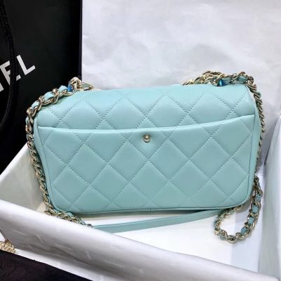 Alternative view of Wholesale Luxury Chanel Flap Bag With Large Bi-Color Chain As1353
