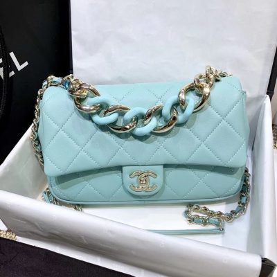 Wholesale Luxury Chanel Flap Bag With Large Bi-Color Chain As1353