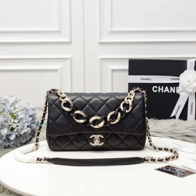 Wholesale Luxury Chanel Flap Bag With Large Bi-Color Chain As1354