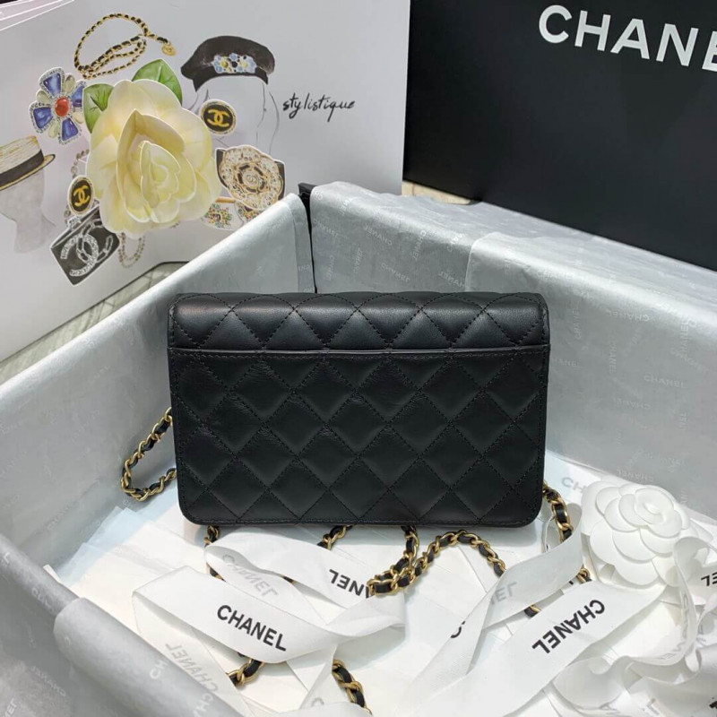Wholesale Luxury Chanel Front Logo 19Cm Flap Bag 88826 - Image 2