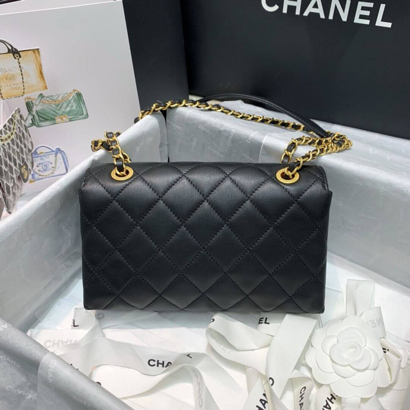 Wholesale Luxury Chanel Front Logo Small Flap Bag As1490 - Image 3