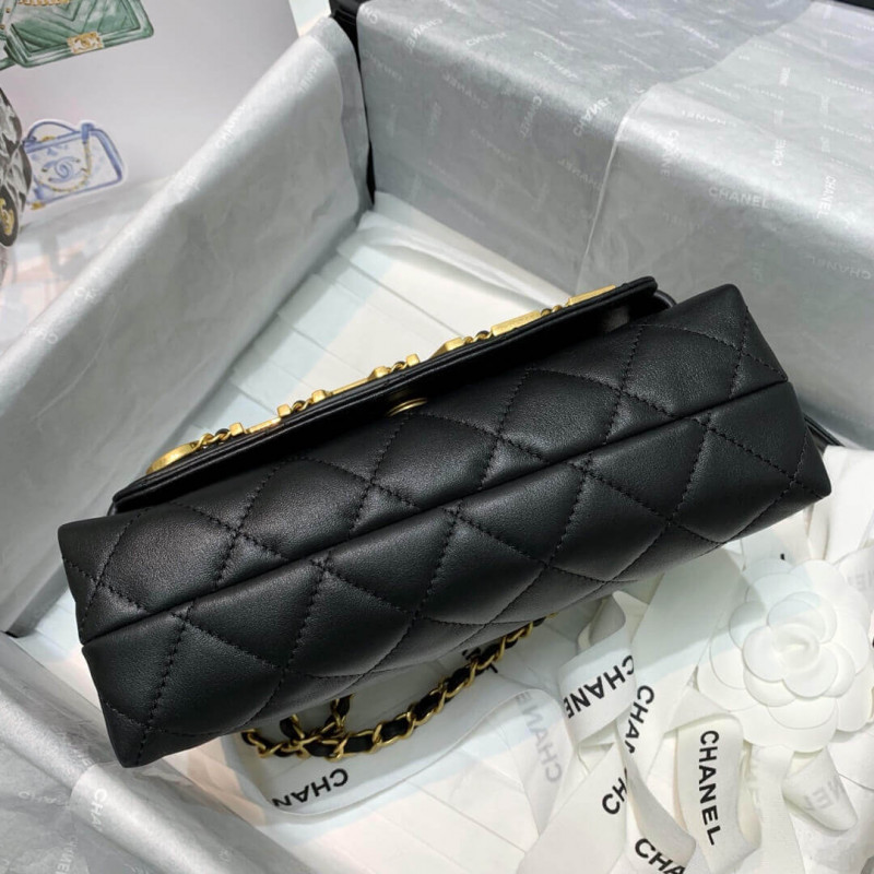 Wholesale Luxury Chanel Front Logo Small Flap Bag As1490 - Image 8
