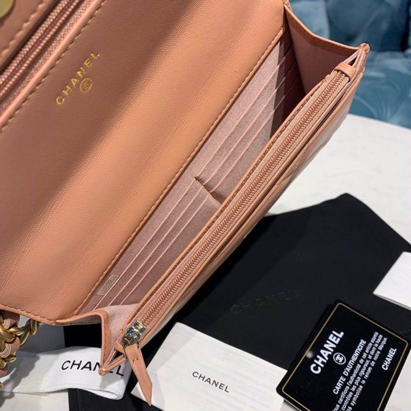 Wholesale Luxury Chanel Goatskin Quilted 19 Woc Flap Bag On Chain 422740 - Image 8