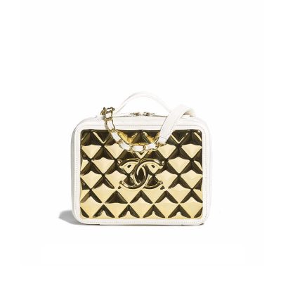Wholesale Luxury Chanel Gold Vanity Case In Lambskin Style As2900