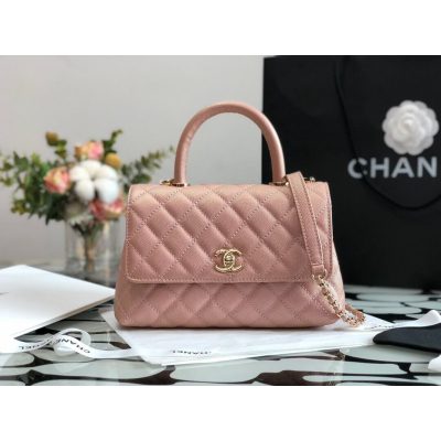 Alternative view of Wholesale Luxury Chanel Grained Calfskin Mini Flap Bag With Top Handle 99003