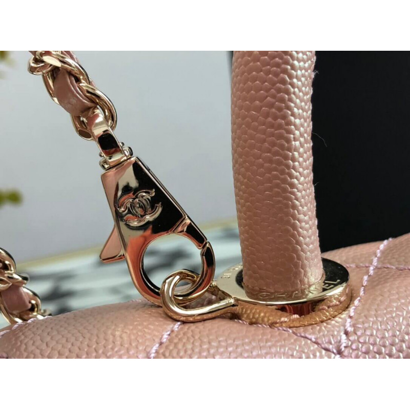 Wholesale Luxury Chanel Grained Calfskin Mini Flap Bag With Top Handle 99003 - Image 3