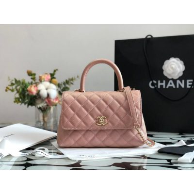 Wholesale Luxury Chanel Grained Calfskin Mini Flap Bag With Top Handle 99003